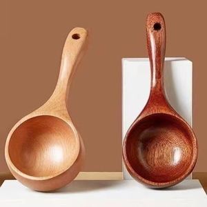 木瓢大沐浴泡澡老式木水瓢家用水勺木瓢勺舀水瓢洗澡实木水舀木质