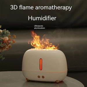 Portatile colorato Cool Mist Usb Led room 3D fire flame umid