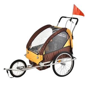 自行车后挂拖车双人儿童可折叠徒步车可睡觉亲子旅行遛娃后拖车