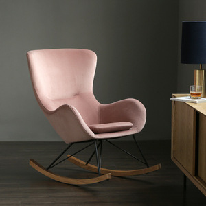 北欧休闲摇摇椅现代简约家具午睡逍遥椅安乐椅扶手椅子舒适网红款