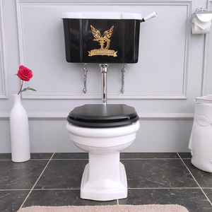 蝶陶复古分体马桶实木静音小户型卫生间陶瓷防臭落地坐便器80年代