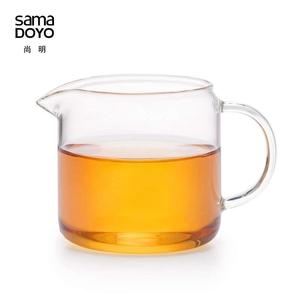 尚明玻璃公道杯加厚茶漏分茶器带把手茶海杯功夫茶具耐热公杯家用