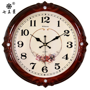 钟表挂钟客厅简欧式时尚个性创意电子石英钟家用静音时钟挂表墙上
