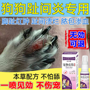 趾间炎狗狗专用药猫咪脚趾缝红肿爪子溃烂甲沟炎指尖发炎特效外用