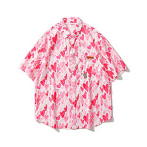 海南三亚旅游穿的衣服女海边度假海岛开衫男夏威夷短袖沙滩花衬衫