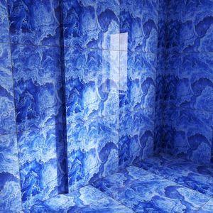广东佛山厂家直销瓷砖地板砖800x800大理石地砖墙砖客厅海洋蓝色