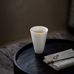 德化玉瓷羊脂玉白瓷茶杯陶瓷品茗杯主人杯功夫单杯茶具私人订制
