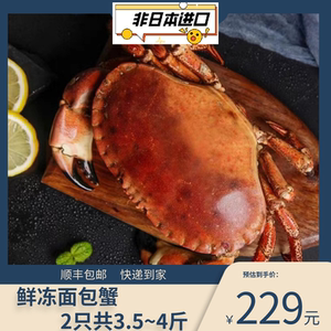 英国黄金蟹面包蟹珍宝蟹海鲜螃蟹超大螃蟹鲜活冷冻面包蟹顺丰包邮