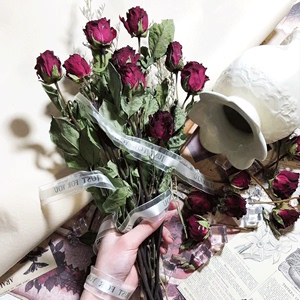 珍爱红玫瑰风干玫瑰干花花束真花天然插花材料节日小礼物送女朋友