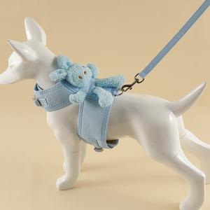 小兔子玩偶背心式魔术贴背带遛狗神器猫狗通用中小型宠物牵引绳