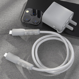 苹果数据线保护套适用于iPhone15promax/iPad2022充电器硅胶防断
