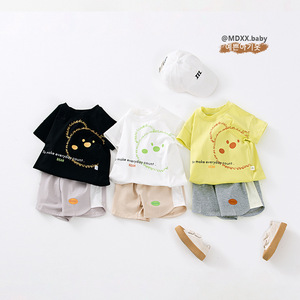 男童夏季服装1-3岁宝宝纯棉衣服短袖t恤婴幼儿分体套装儿童夏装