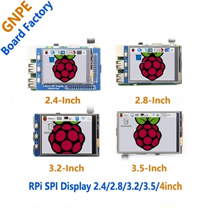 树莓派SPI显示屏2.4寸2.8寸3.2寸3.5寸4寸MHS触摸屏LCD