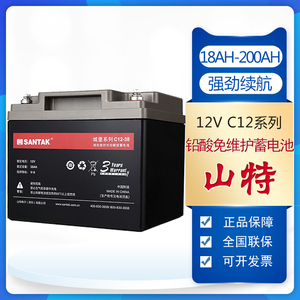 山特城堡系列铅酸蓄电池12V C12-65A38A100A120A150A200A18A26AH