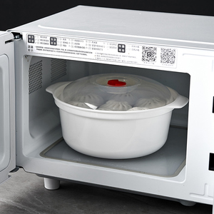 微波炉加热专用容器碗蒸笼器皿食品级蒸米饭热饭盒耐高温塑料蒸盘