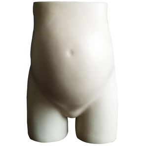 孕妇服装模特道具 母婴用品展示裤架 亮白亚光大肚子孕妇裤模展架
