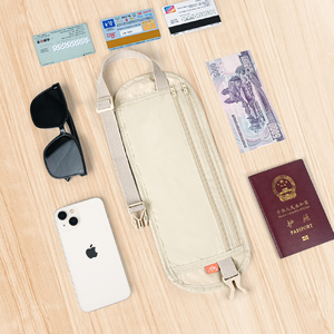出国旅行贴身防盗腰包旅游运动护照包隐形轻薄款手机男女防偷钱包