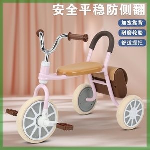 复古经典儿童三轮车伙伴平衡脚踏遛娃车宝宝亲子自行车2-4