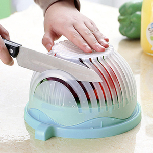 沙拉切割器切割碗切蔬菜切片水果沙拉分割器切块切割器工具