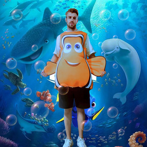 海底总动员小丑鱼动物服装Nemo尼莫复合海绵扮演服万圣节演出服装