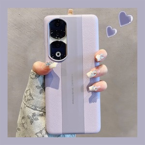 适用华为Honor90手机壳新款秒变保时捷皮纹半包P60高档p50/40pro奢华荣耀100pro商务男女ry80/70/60/50硬套ar