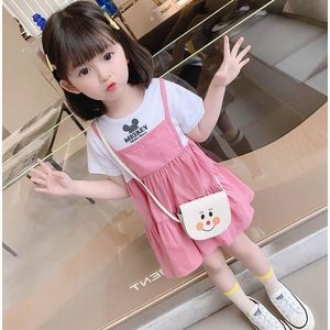 巴­拉巴­拉韩系女童假两件连衣裙夏季女宝宝可爱公主裙洋气儿童卡