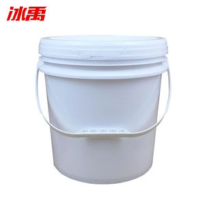 冰禹BY-7519塑料圆形桶小桶水桶密封桶涂料桶乳胶漆包装桶带提手1