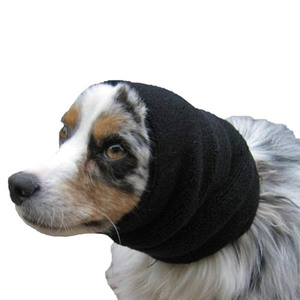 跨境狗狗美容耳罩防噪音遮耳套高弹柔软保暖猫狗耳朵罩可水洗狗帽