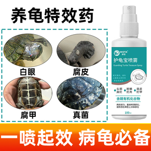 乌龟专用药白眼病治疗腐皮腐甲眼睛发白乌龟药巴西龟眼睛红肿发炎
