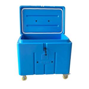干冰专用储存箱带轮320超大容量干冰专用滚塑保温冷藏耐冷超低温