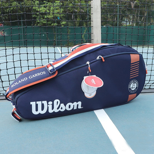 维尔胜Wilson法网网球包双肩2023男女法国联名款3/6支装大容量