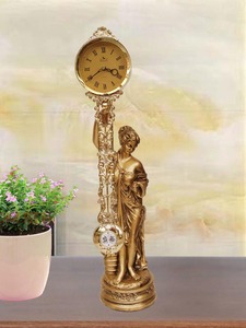 客厅时尚大台钟创意时钟简约座钟女神钟表欧式坐钟美式摇摆艺术钟