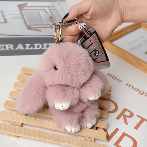 装死兔毛绒玩具公仔玩偶挂件萌小兔子垂耳兔书包迷你可爱钥匙扣