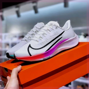 耐克纯原爆款ins zoom登月飞马37男鞋透气休闲运动鞋苏炳添同款彩虹