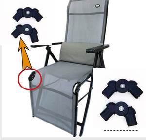 折叠编藤躺椅活动关节连接扣现代成人午休麻将椅圆管塑料配件大全