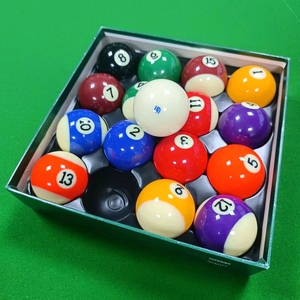 进口雅乐美水晶黑八美式台球子 中式8球tv桌球用品比利时16彩配件