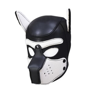 狗头头套直播不露脸头套道具面具户外骑行搞怪头套猎狐犬面罩面具