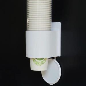 轩科一次性纸杯架自动取杯器饮水机纸杯架免打孔塑料杯托杯架批