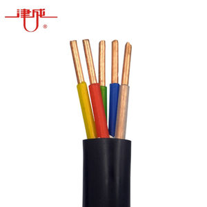 津成电缆ZRC-YJV-0.6/1KV-5*6阻燃电力电缆1米