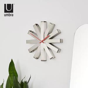 umbra 挂钟客厅家用时尚北欧钟创意钟表时钟电子钟欧式静音表挂墙