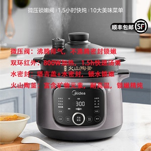 Midea/美的电炖锅家用智能预约4升多功能炖汤煲汤砂锅正品DGS4041