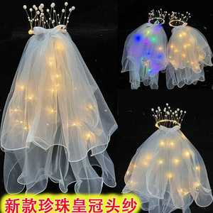 Luminous double layer super fairy new bow double layer ribbo