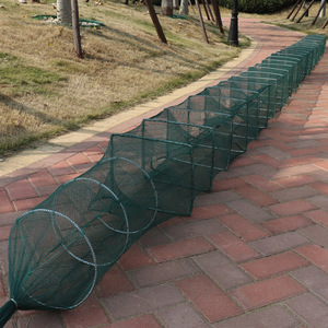 10米15米20米虾笼渔网捕鱼网带翅盖笼加密方格布龙虾捕鱼笼捕虾网