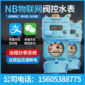 NB无线远传阀控水表微信远程手机缴费扫码家用自来水互物联网水表