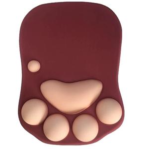 护腕鼠标垫可爱猫爪护腕垫办公游戏大号键盘垫硅胶防滑手枕