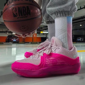 杜兰特KD16代篮球鞋粉白绿色乳腺癌黑紫耐磨男子低帮缓震运动鞋