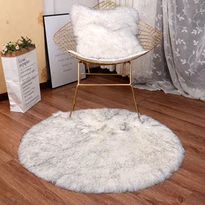 长毛绒卧室床边毯加厚飘窗垫拍照装饰定制客厅长方形毛毛白色地毯