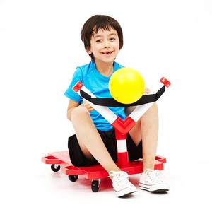 坦克大战V幼儿双人滑板车趣味团队对抗游戏感统平衡训练玩具