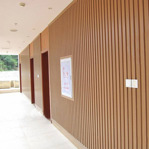 生态木吊顶195长城板凹凸形护墙板客厅背景墙装饰板材木塑pvc墙裙