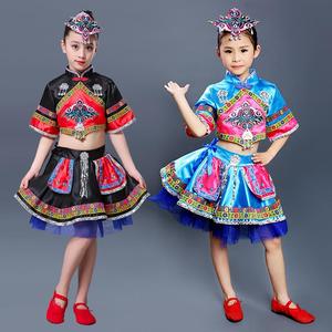 遇见美人儿童舞蹈服少数民族维吾尔族塔吉克族新疆舞古丽演出服装